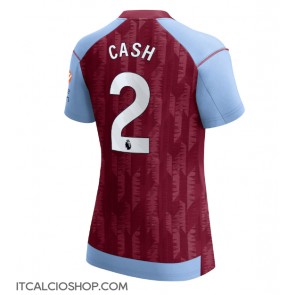 Aston Villa Matty Cash #2 Prima Maglia Femmina 2023-24 Manica Corta